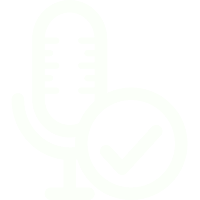 presenting a professional speech mic icon